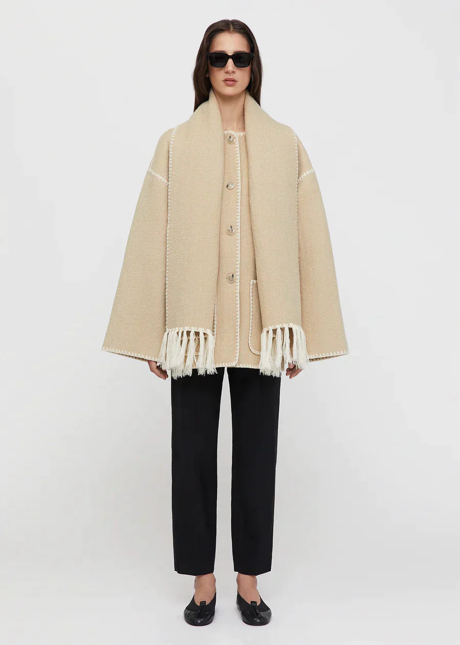 Jessy Elegant Scarf Coat