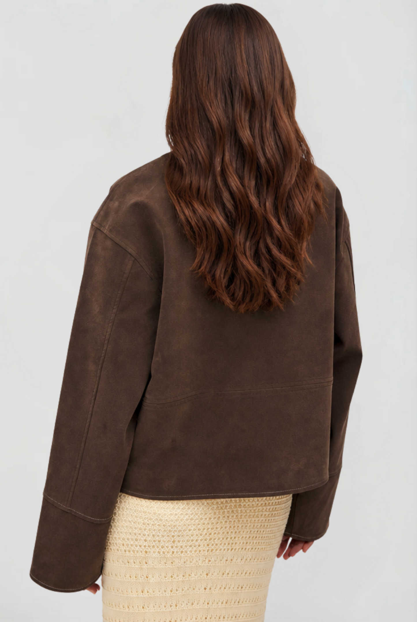 Savannah Cropped Zip Suede Jacket