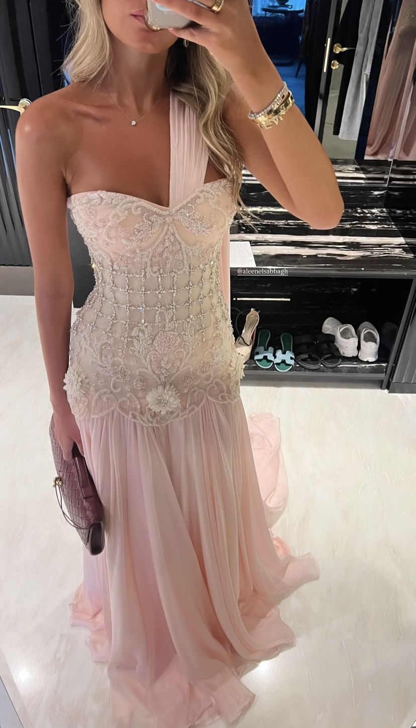 Lavinia Beaded Gown - Champagne