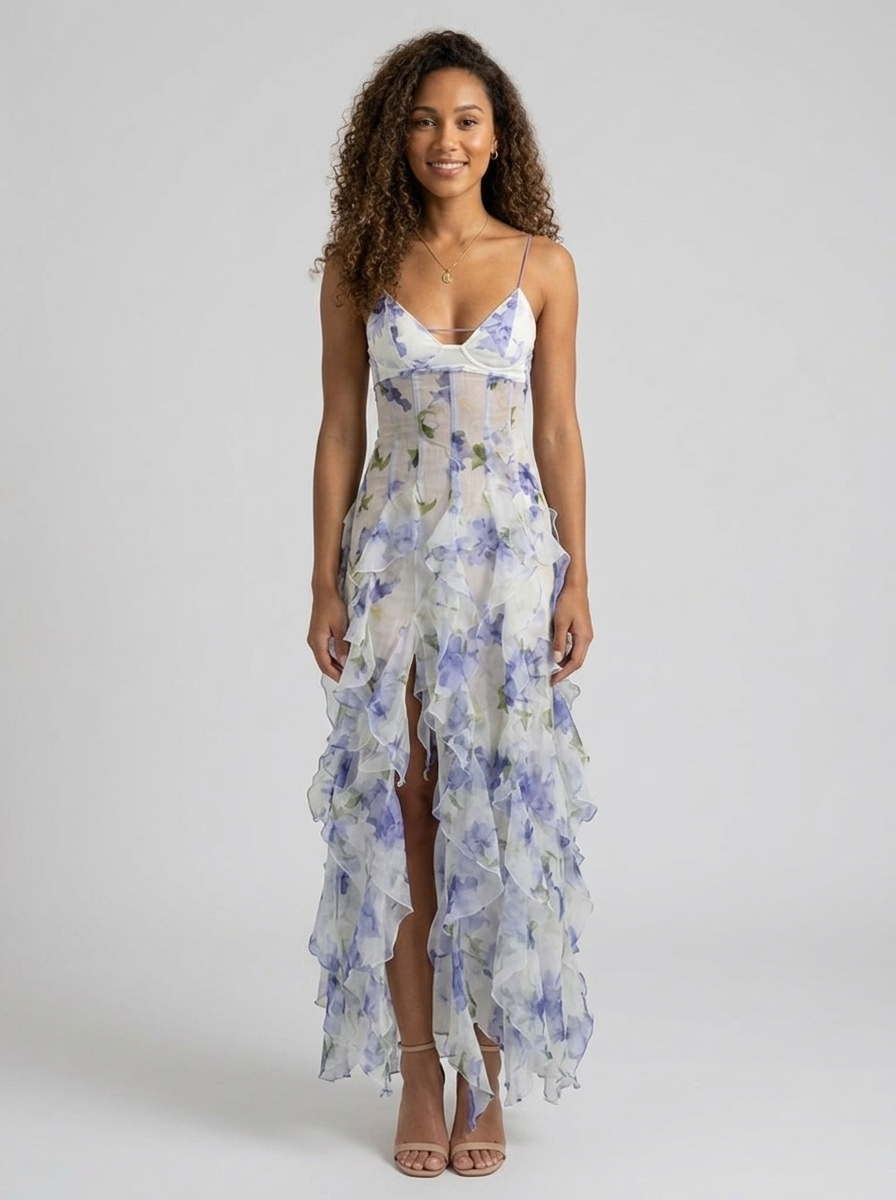 Zelda Floral Tiered Maxi Dress