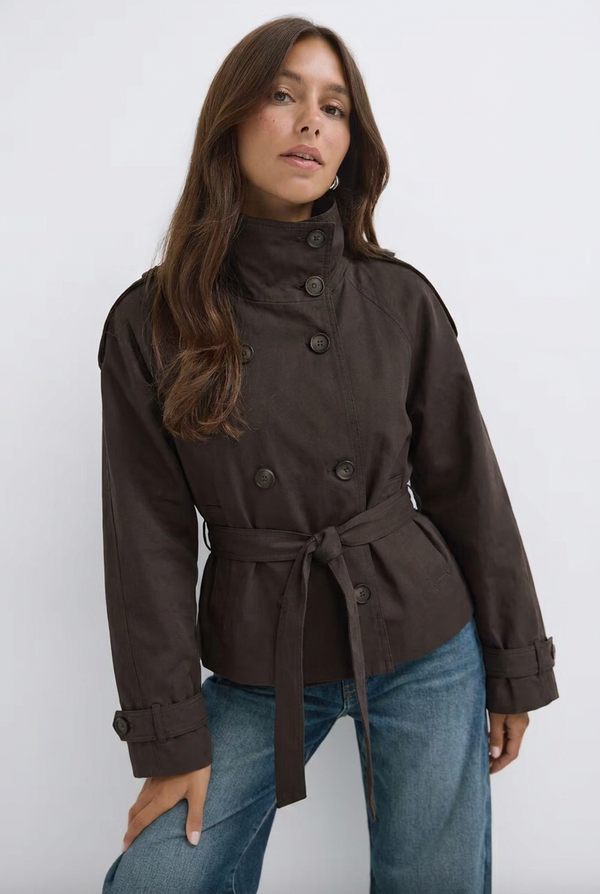 Amabel Cropped Trench Coat