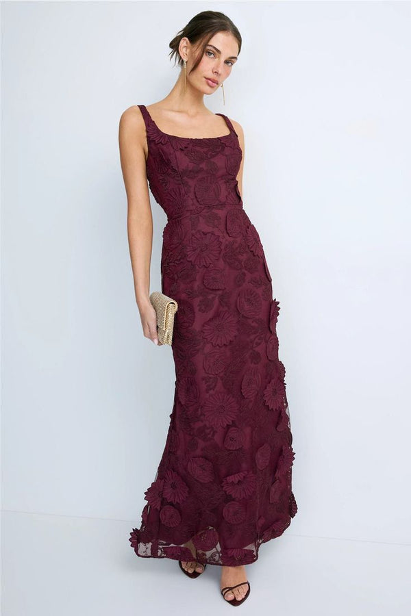 Delcine Embroidered Gown