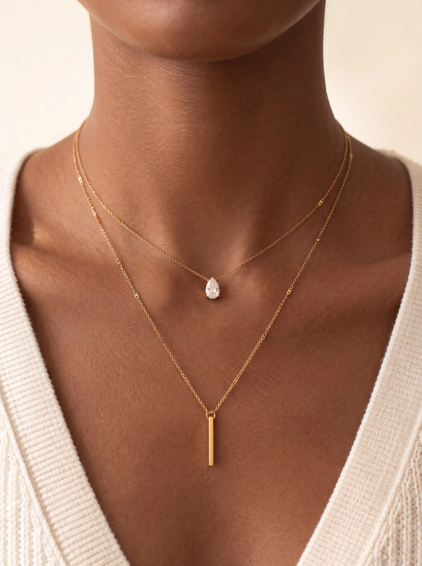 Leontine Layered Bar Necklace