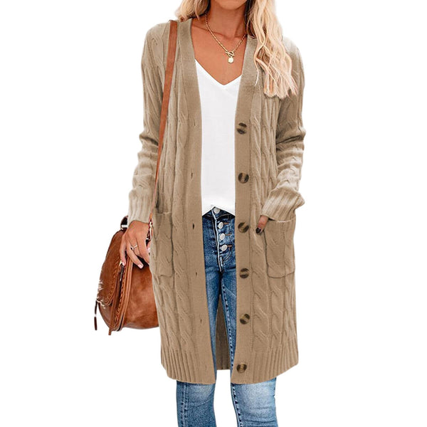 Odeline Cable-Knit Coat