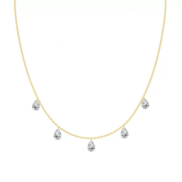 Rhiannon Crystal Drop Necklace