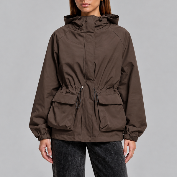 Tori Waterproof Drawstring Hooded Jacket