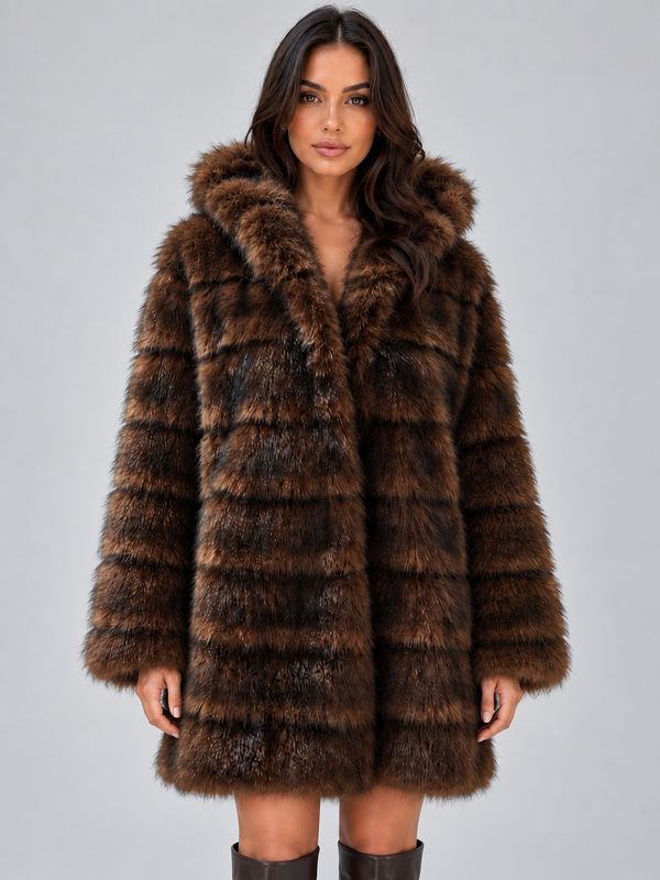 Westlyn Plush Faux Fur Coat