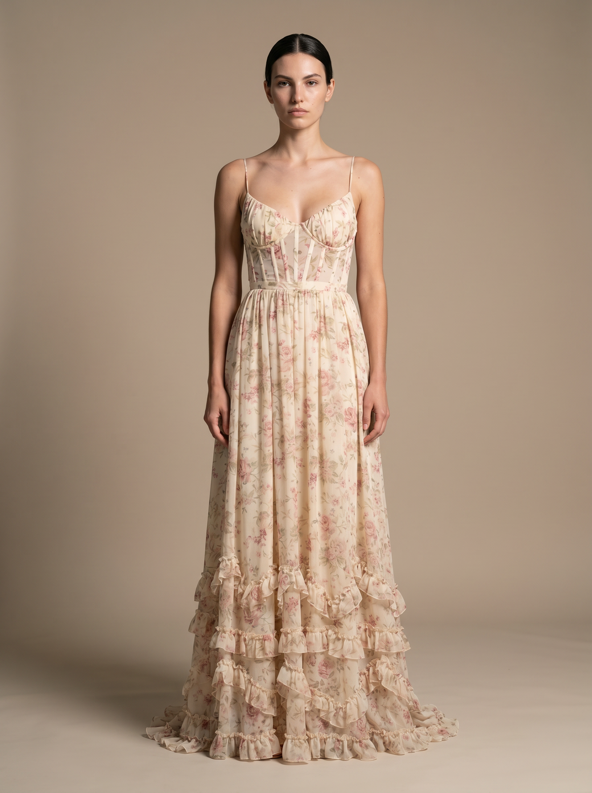 Monroe Maxi Dress - Rose Petal