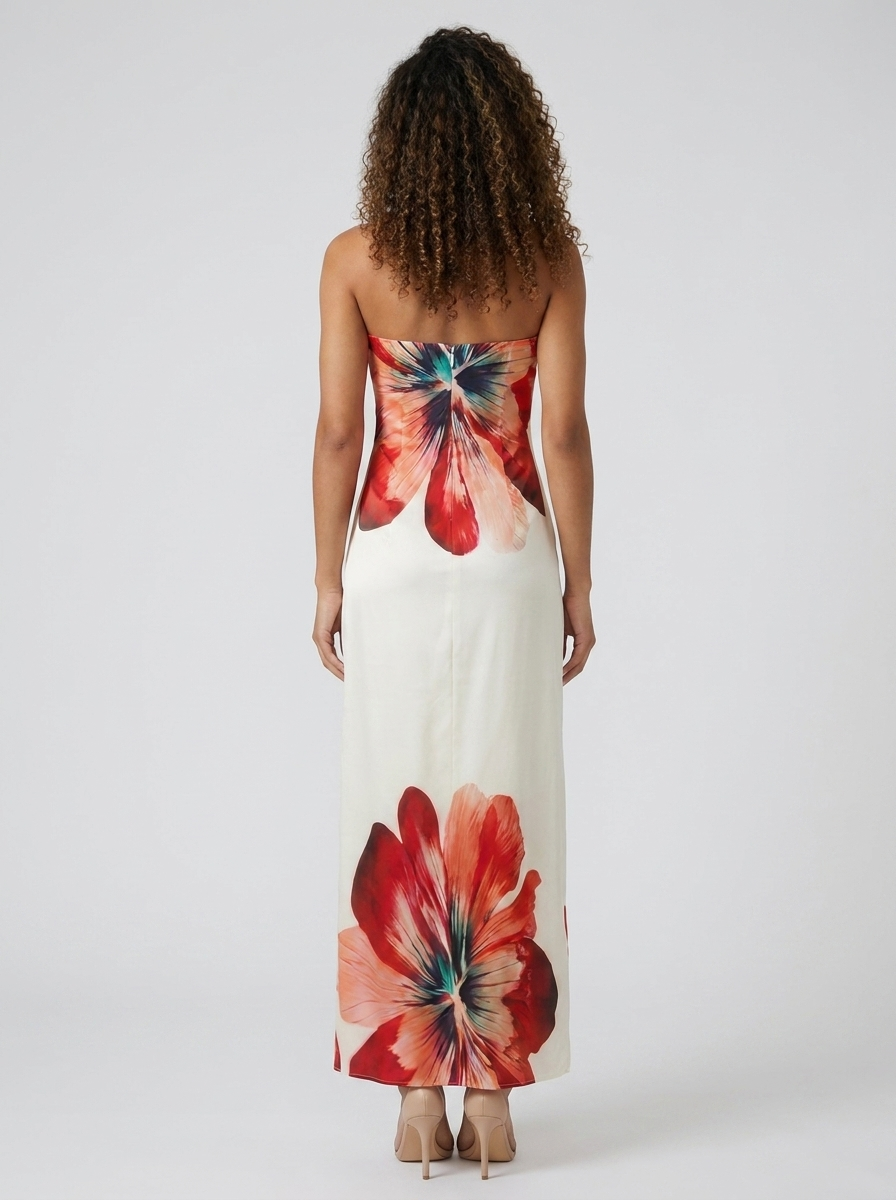 Bella Floral Bustier Maxi Dress