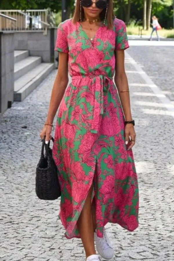 Genevieve Wrap Midi Dress