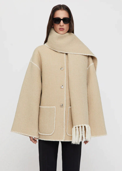 Jessy Elegant Scarf Coat