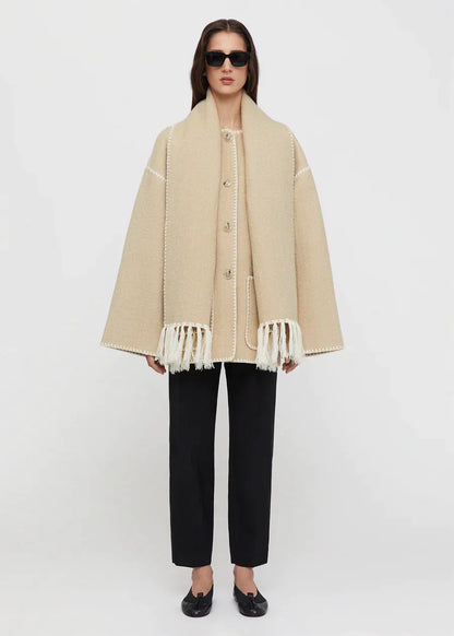 Jessy Elegant Scarf Coat
