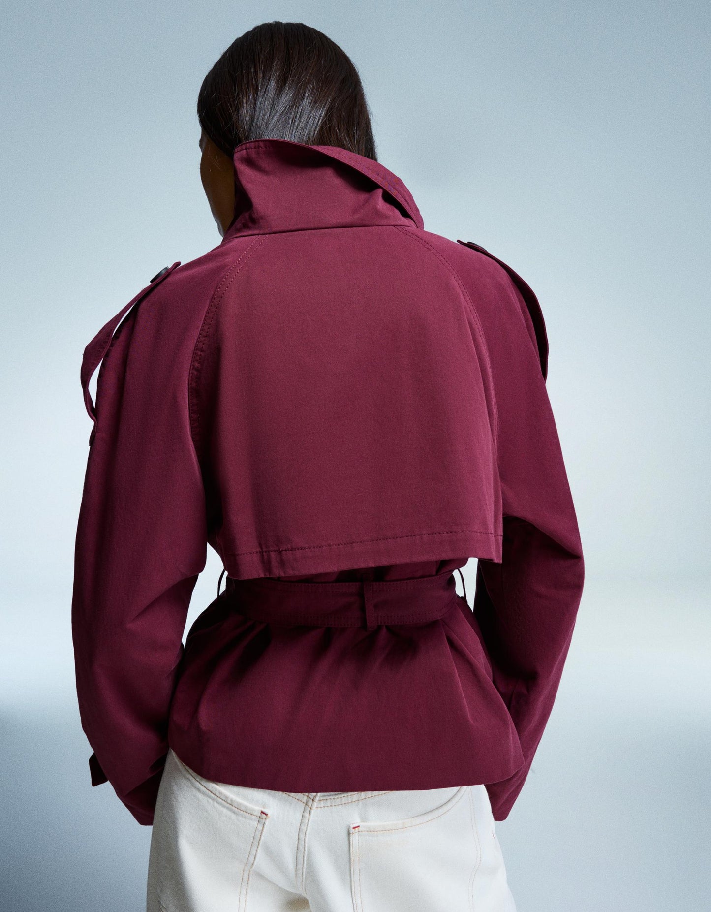 Ceora Cropped Trench