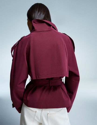 Ceora Cropped Trench