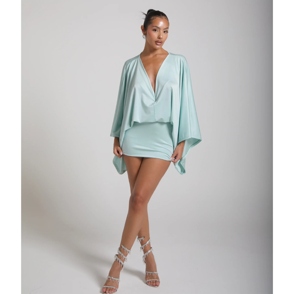 Laila Mini Dress - Blue