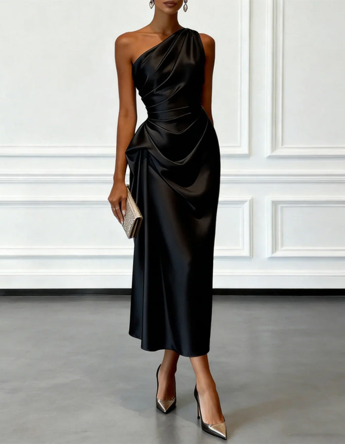 Annabelle Midi Dress - Champagne