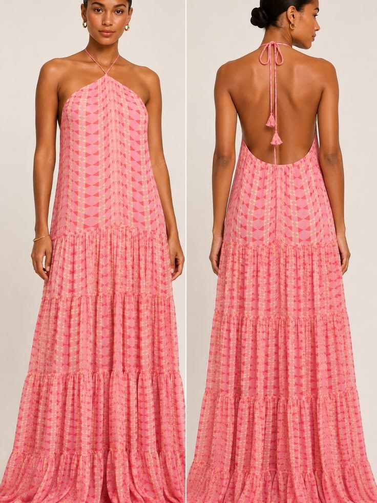 Caitlyn Tweed Maxi Dress - Multicolor