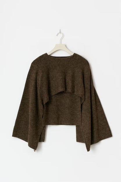Stella Knitted Cape Top