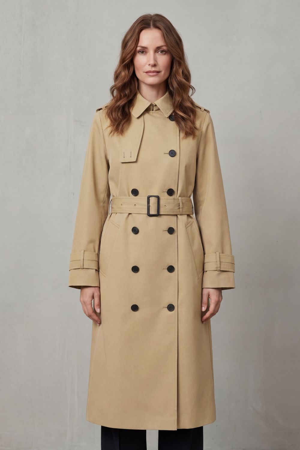 Hadley Double Breasted Belted Trench Coat
