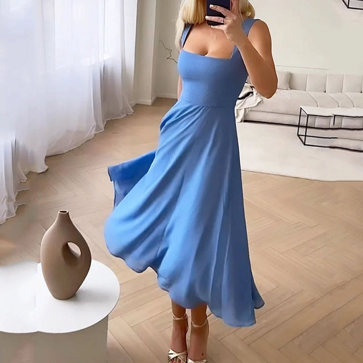 Michaela Midi Dress - Blue