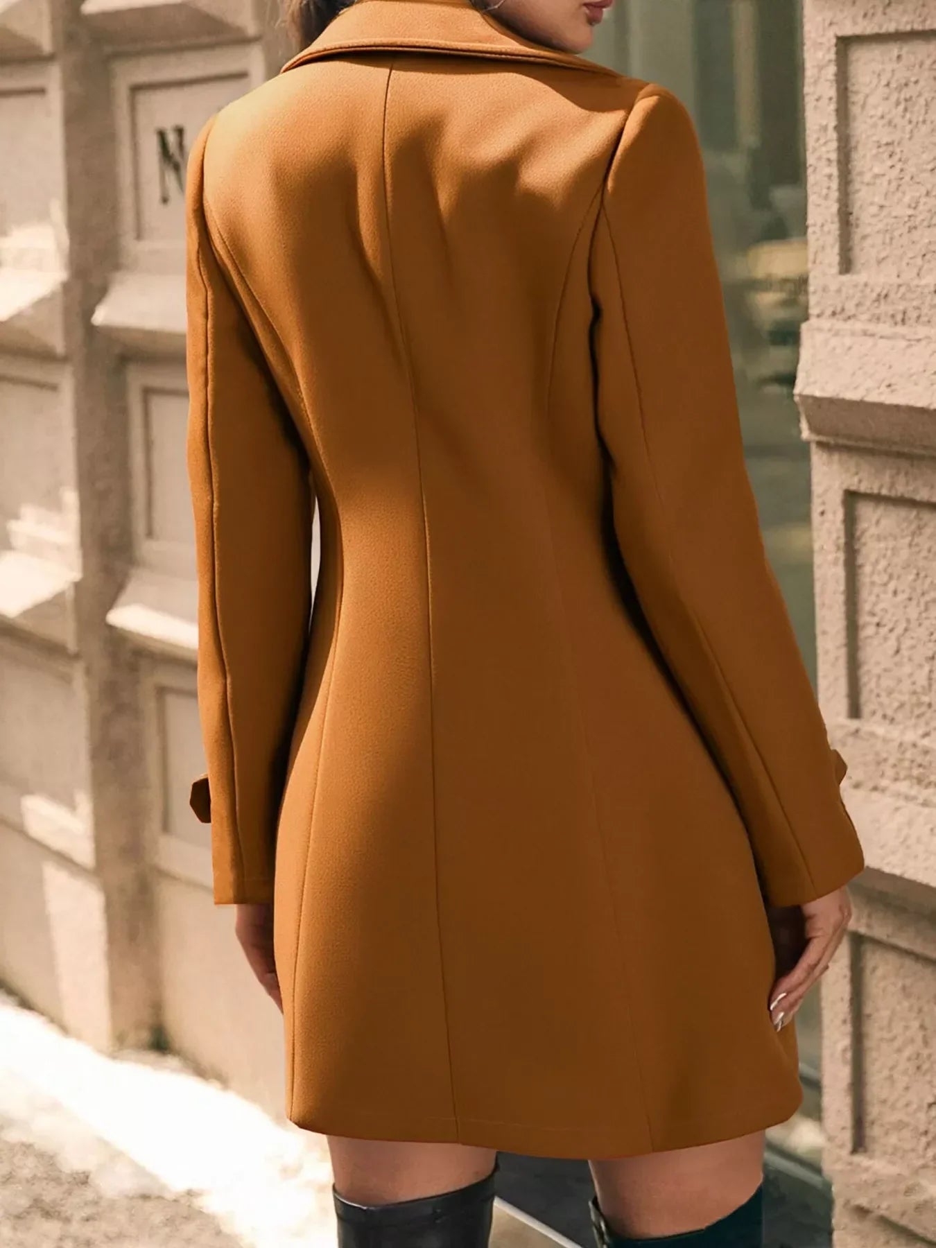 Sophe Double Breasted Tailored Long Coat