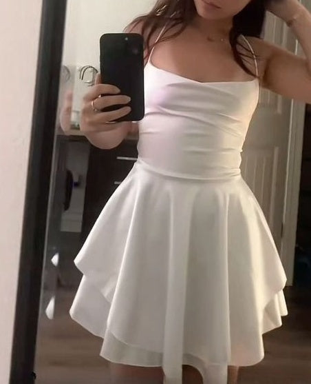 Celeste Satin Mini Dress