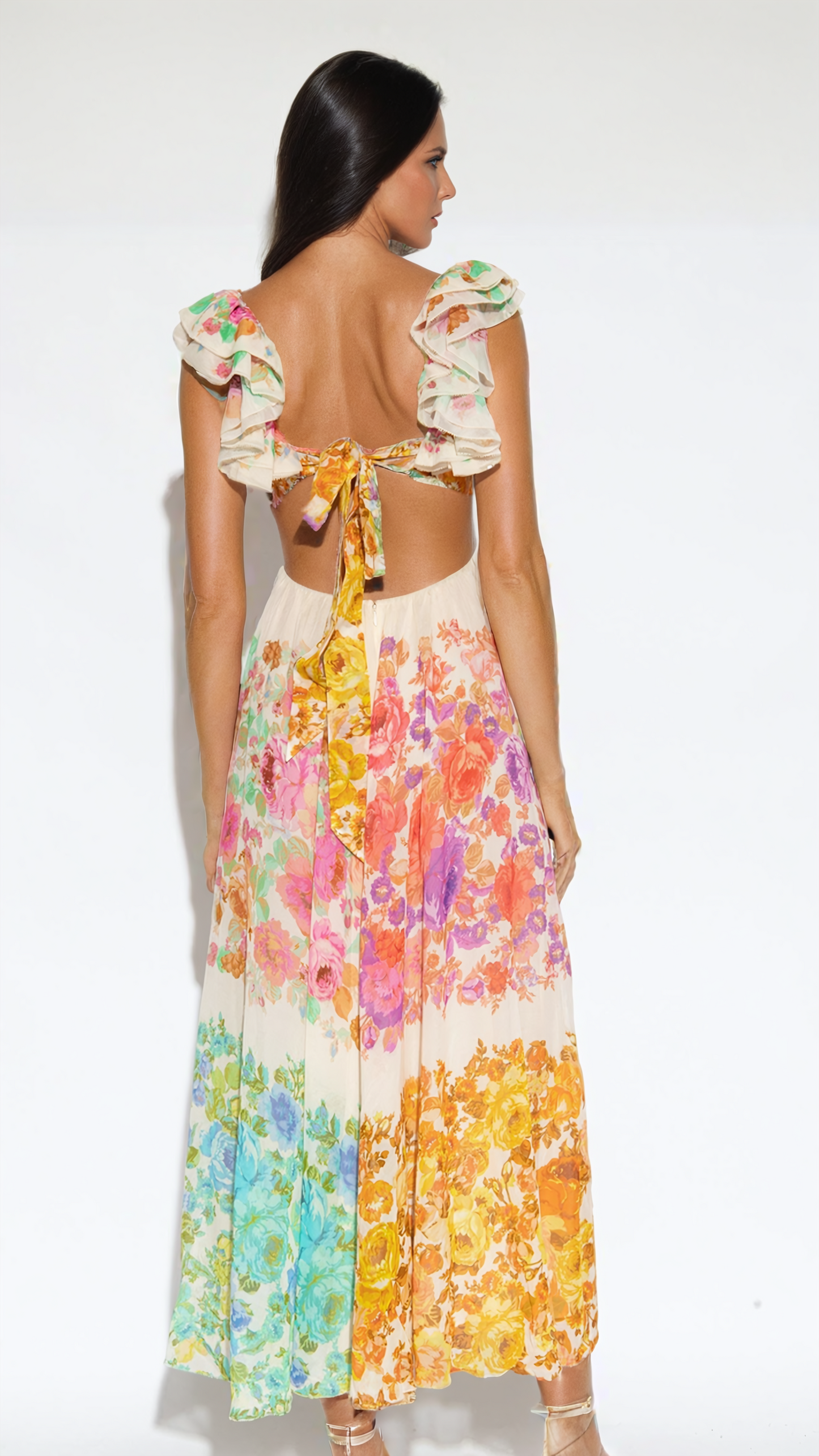 Demi Floral Pleated Maxi Dress