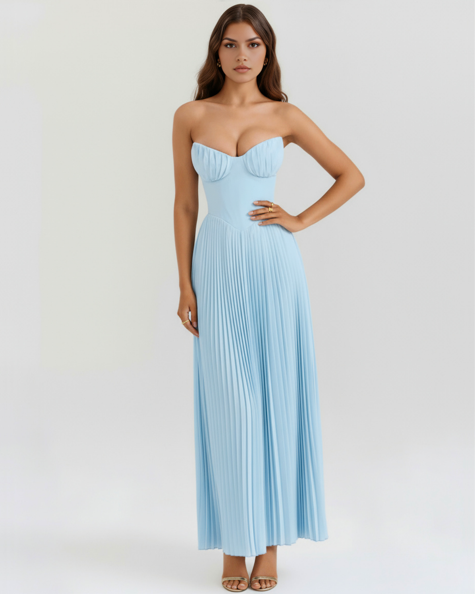 Willa Pleated Maxi Dress