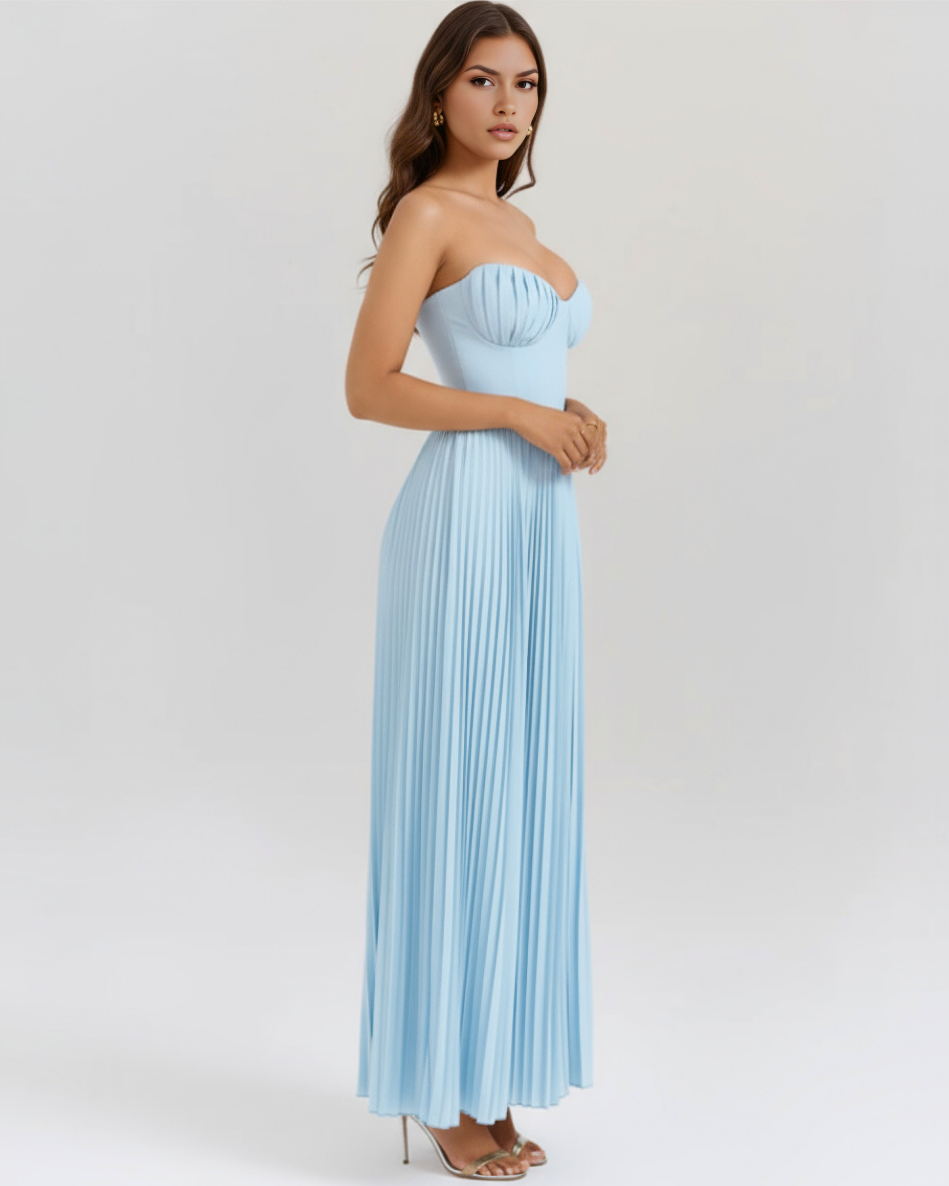 Willa Pleated Maxi Dress