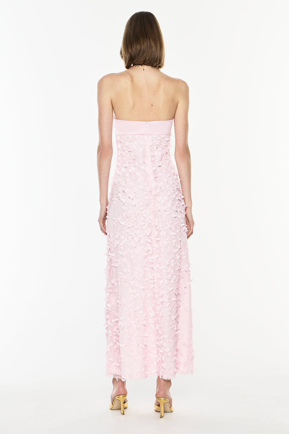 Marisol Satin Sweetheart Maxi Dress