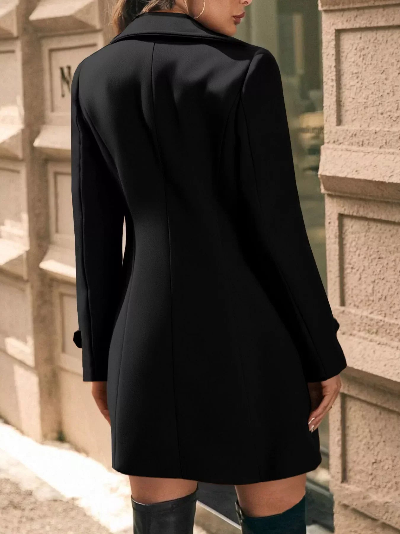 Sophe Double Breasted Tailored Long Coat
