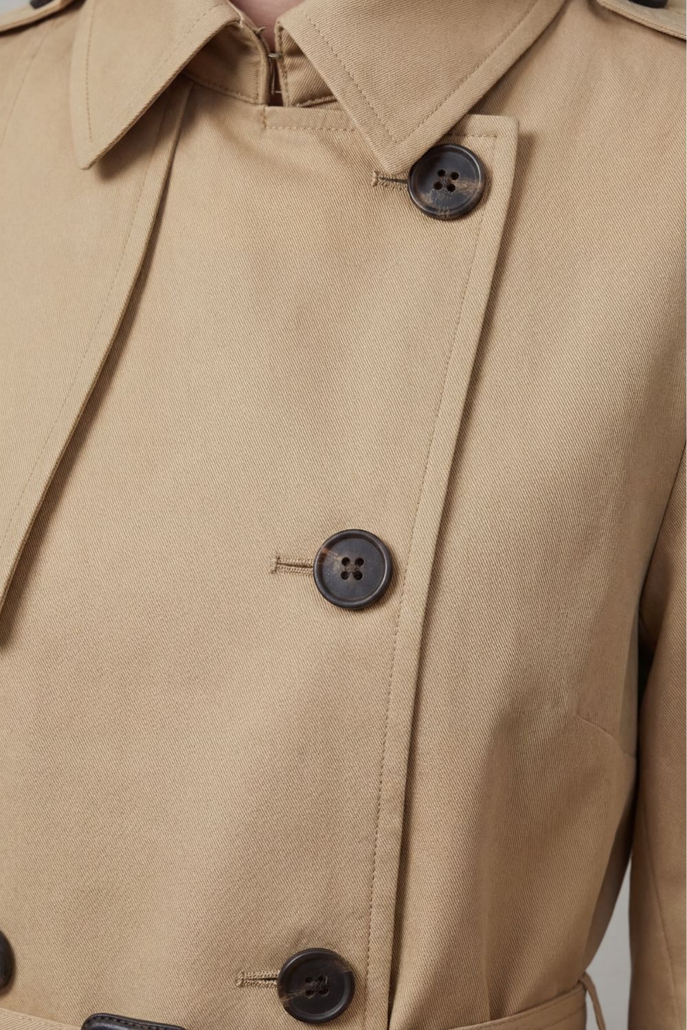 Hadley Double Breasted Belted Trench Coat