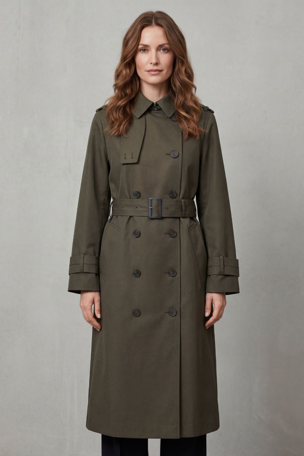 Hadley Double Breasted Belted Trench Coat
