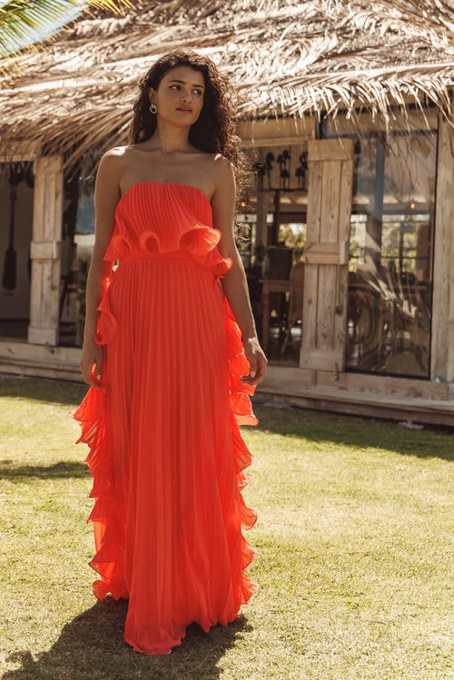 Charlee Maxi Dress - Orange