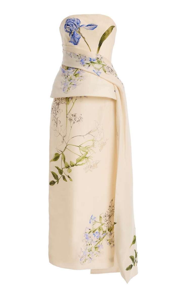 Gianna Strapless Gown - Multicolor