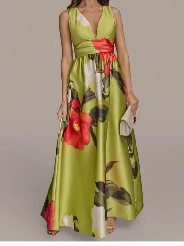 Lennox Feather Maxi Dress