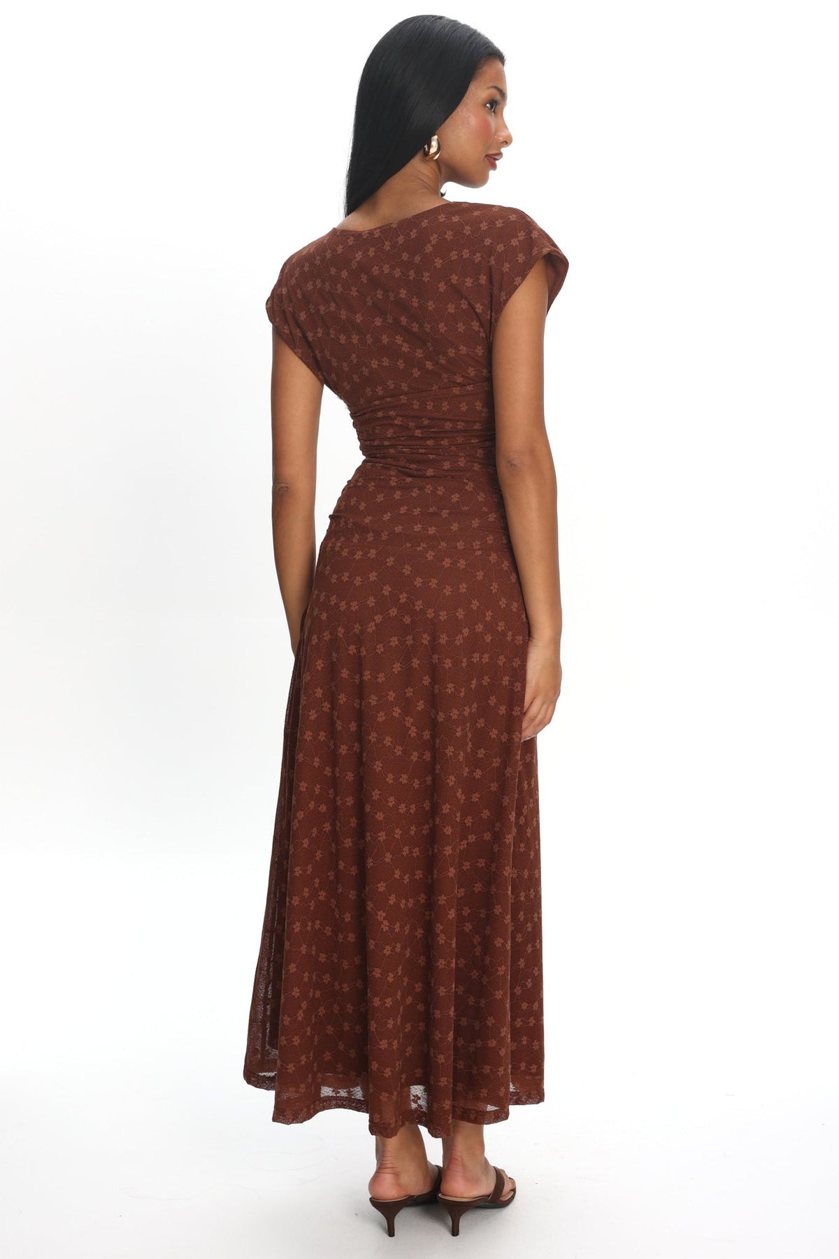 Ashlyn Maxi Dress - Chocolate