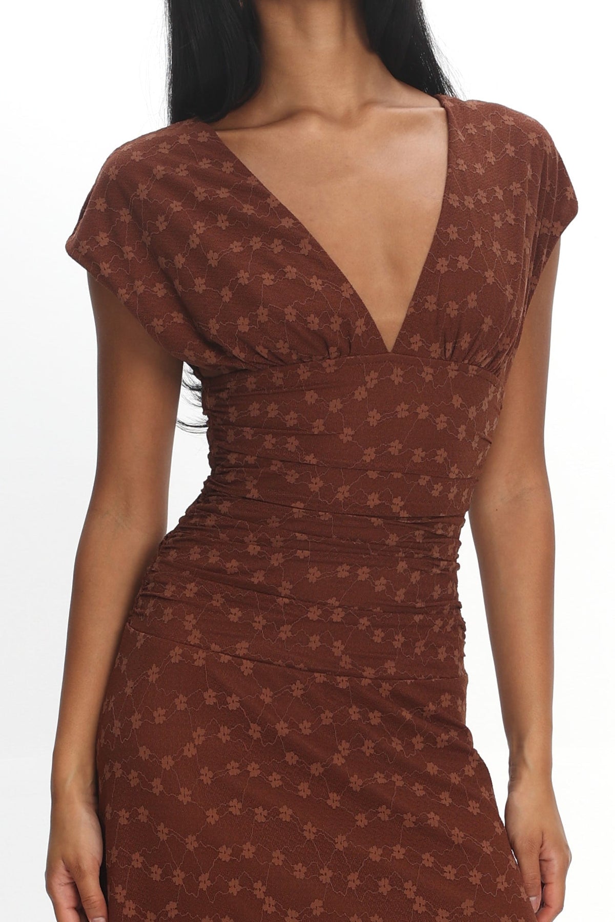 Ashlyn Maxi Dress - Chocolate