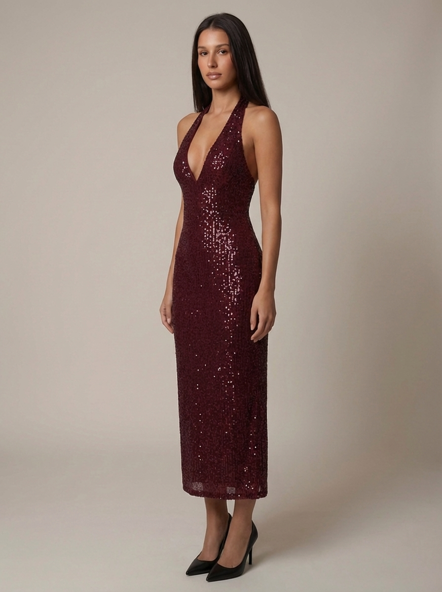 Thalia Open Back Maxi Dress