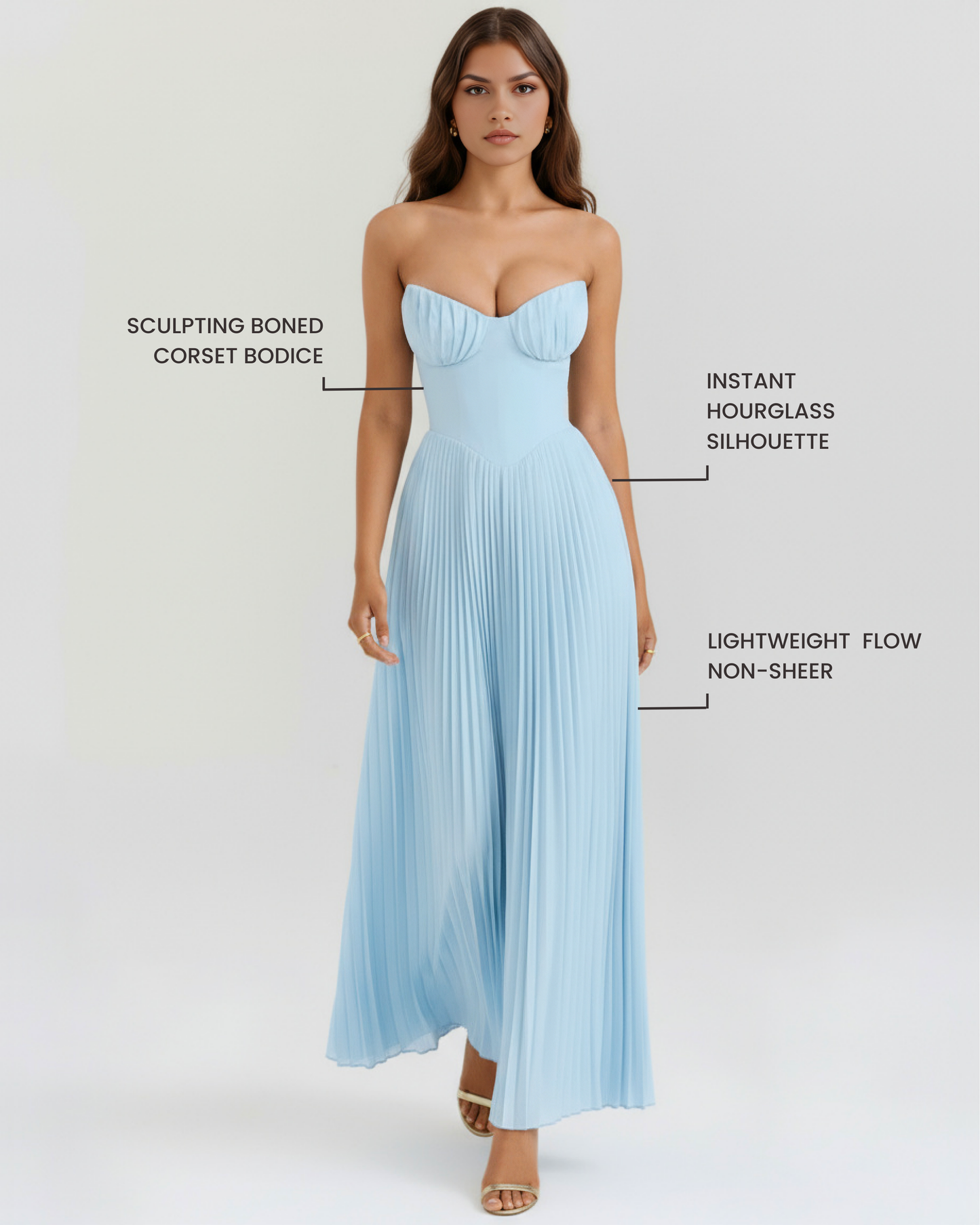 Willa Pleated Maxi Dress