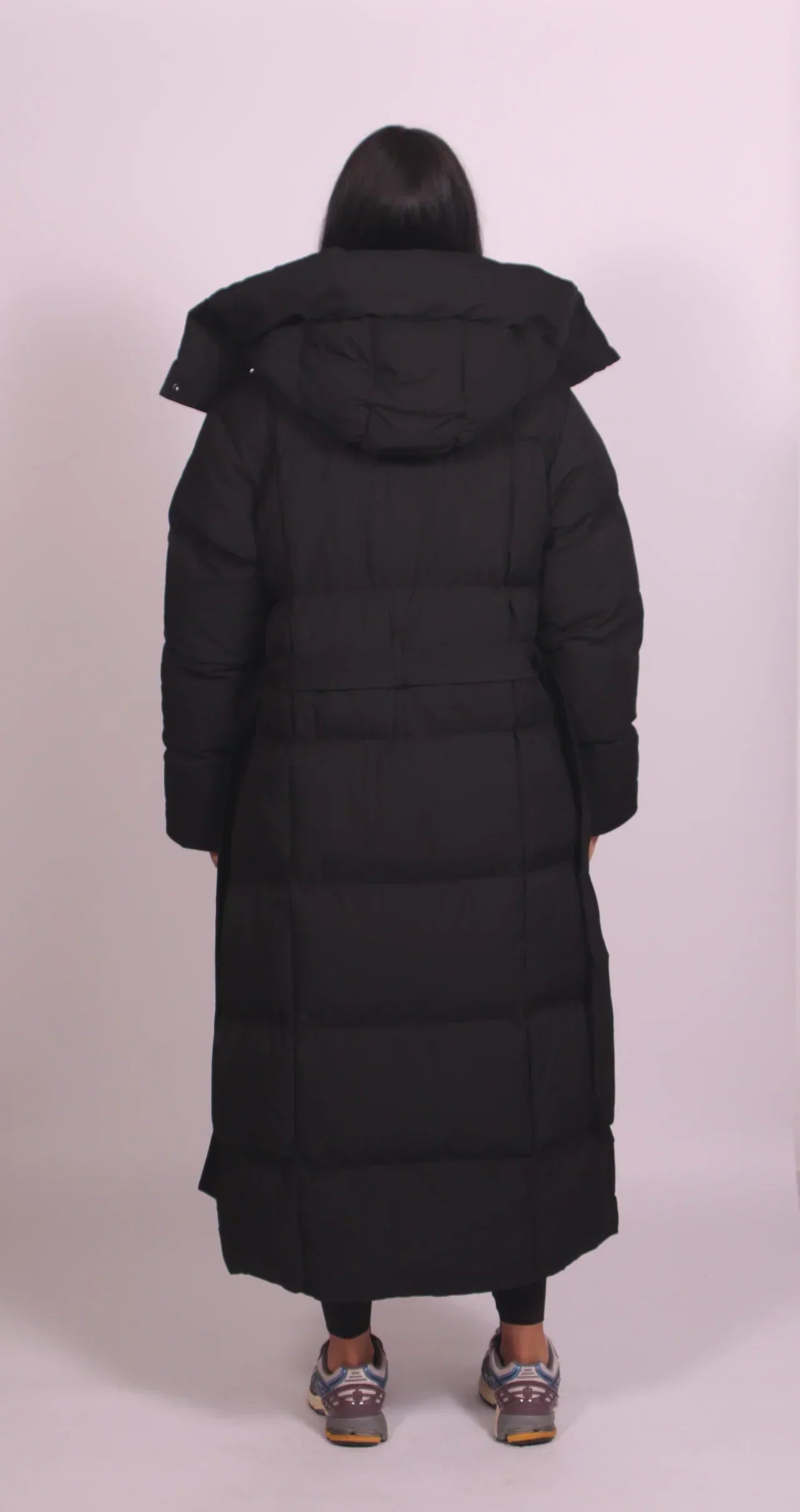 Carmen Long Belted Puffer Coat