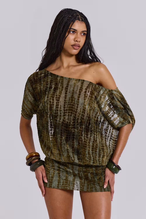 Julia Mini Dress - Green