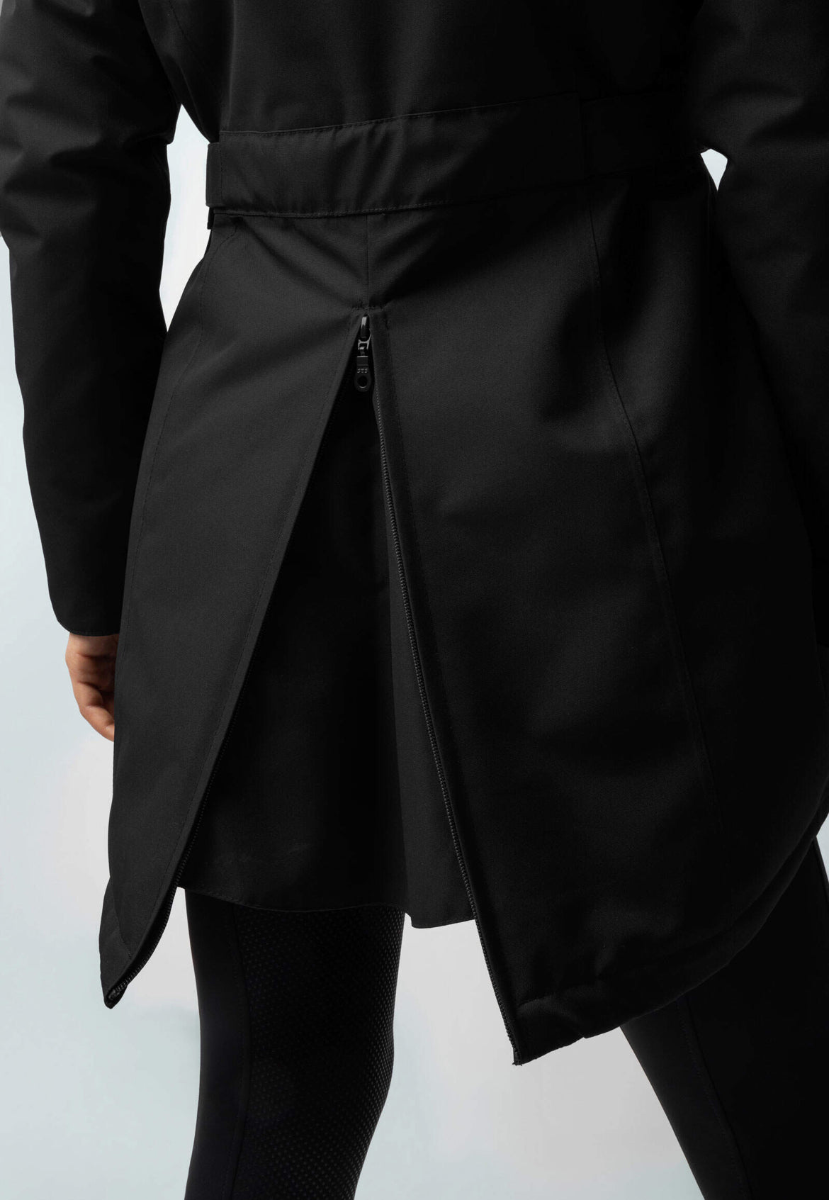 Jade Hooded High Neck Utility Parka Coat