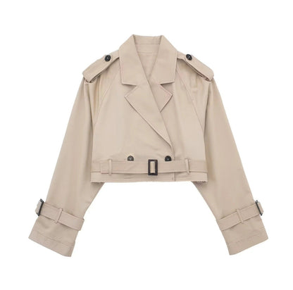 Lylah Cropped Trenchcoat