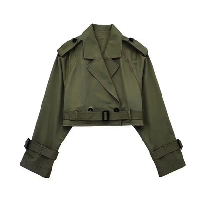 Lylah Cropped Trenchcoat