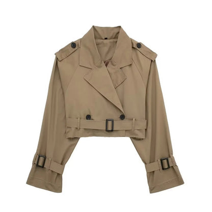 Lylah Cropped Trenchcoat