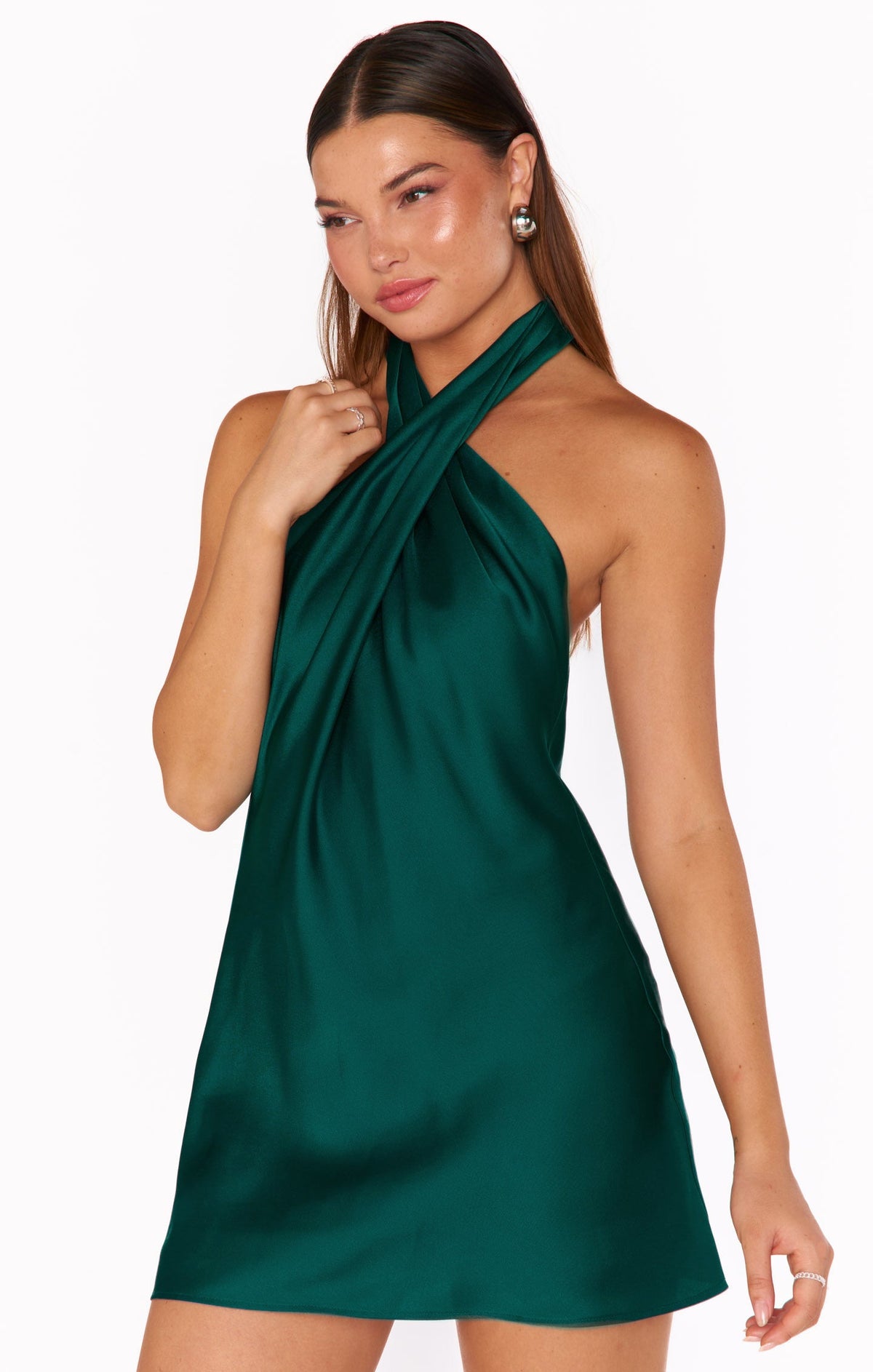 Salma Mini Dress - Emerald