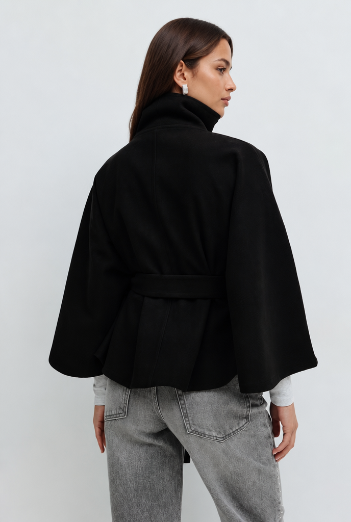 Natalie Belted Tailored Wool Coat