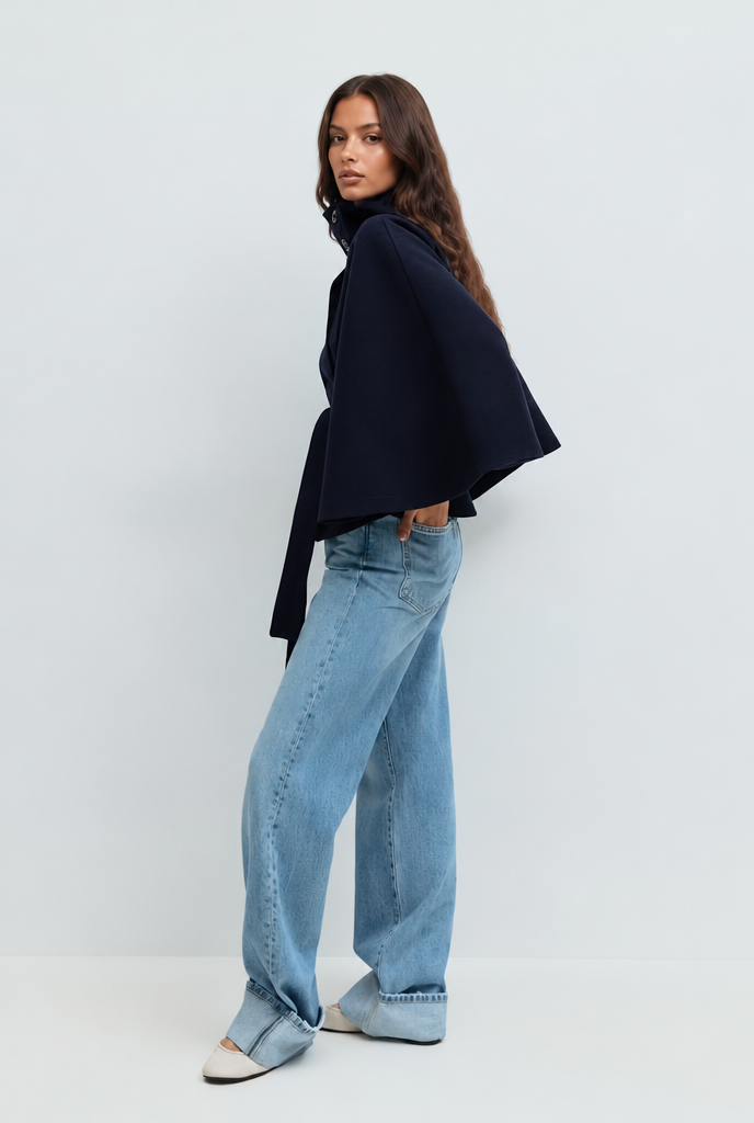 Natalie Belted Tailored Wool Coat