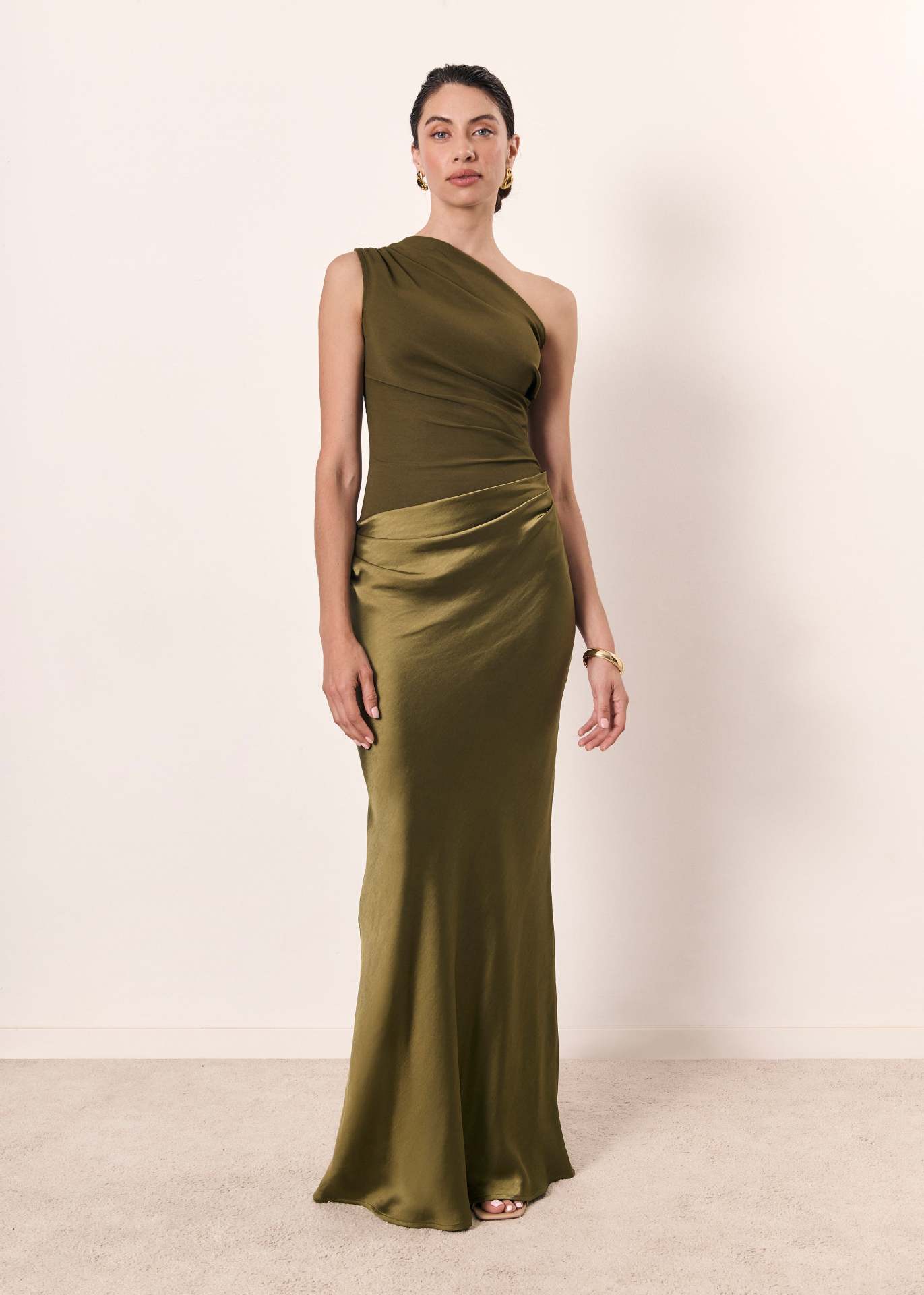 Sylvia 1920s Maxi Dress - Matcha